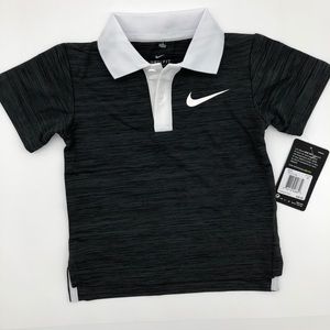 Nike 2T dri fit black polo shirt toddler